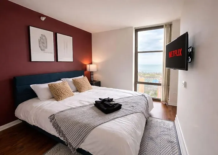 Apartamento Modern 2br Skyline - 5 Min To Grant Park *